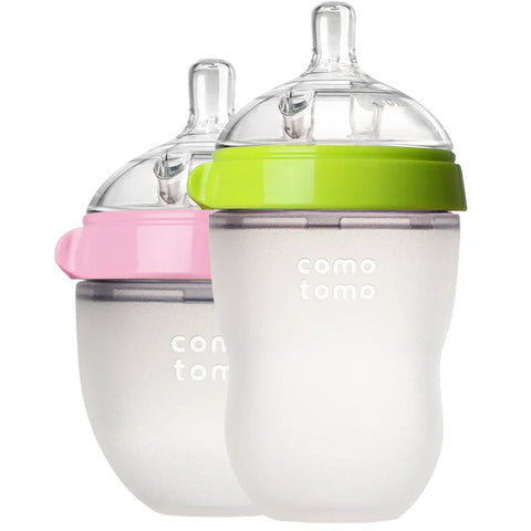 Biberons en Silicone 5 oz / 8 oz – Lot de 2 – Sans BPA