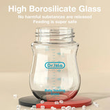 Biberon en Verre Anti-Colique – 90ML / 160ML – Sans BPA