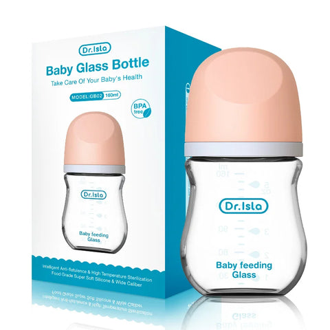 Biberon en Verre Anti-Colique – 90ML / 160ML – Sans BPA