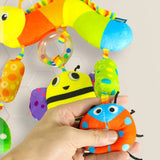 Jouet d’éveil arc en ciel – Peluche sensorielle pour bébé (0-12 Mois)